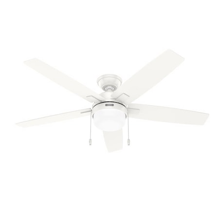 Hunter Hunter Anisten 52 in. White LED Indoor Ceiling Fan 52487 | Zoro